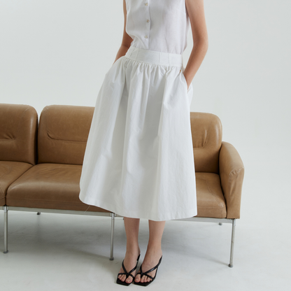 Victoria Nylon Maxi Skirt