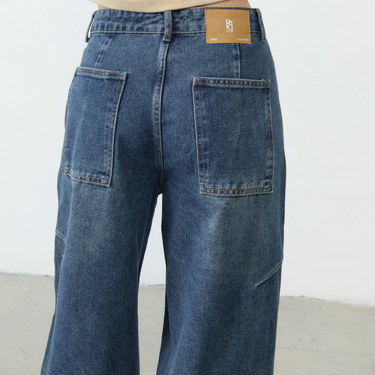 Denim S-Xxl Jeans, Model "Bianca Jeans", Washed Denim, White, Soft Fabric, Comfortable to Wear.